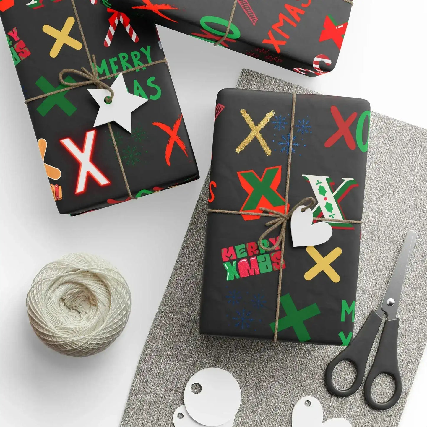 "X" Christmas Wrapping Paper – Alphabet Gift Swap Collection