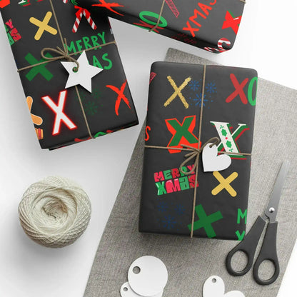"X" Christmas Wrapping Paper – Alphabet Gift Swap Collection
