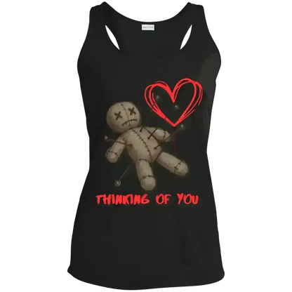 Thinking Of You Voodoo Doll Dark Humor Racerback Tank - Cady Creations
