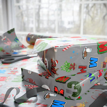 "M" Christmas Wrapping Paper – Alphabet Gift Swap Collection