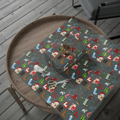 "L" Christmas Wrapping Paper – Alphabet Gift Swap Collection