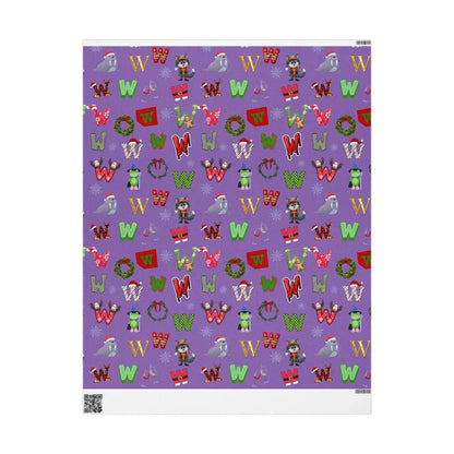 "W" Christmas Wrapping Paper – Alphabet Gift Swap Collection