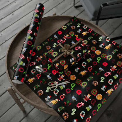 "Q" Christmas Wrapping Paper – Alphabet Gift Swap Collection