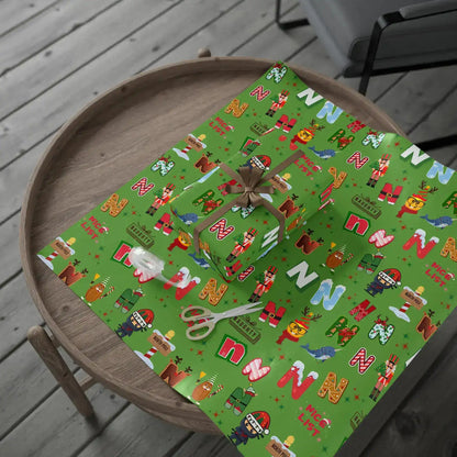 "N" Christmas Wrapping Paper – Alphabet Gift Swap Collection
