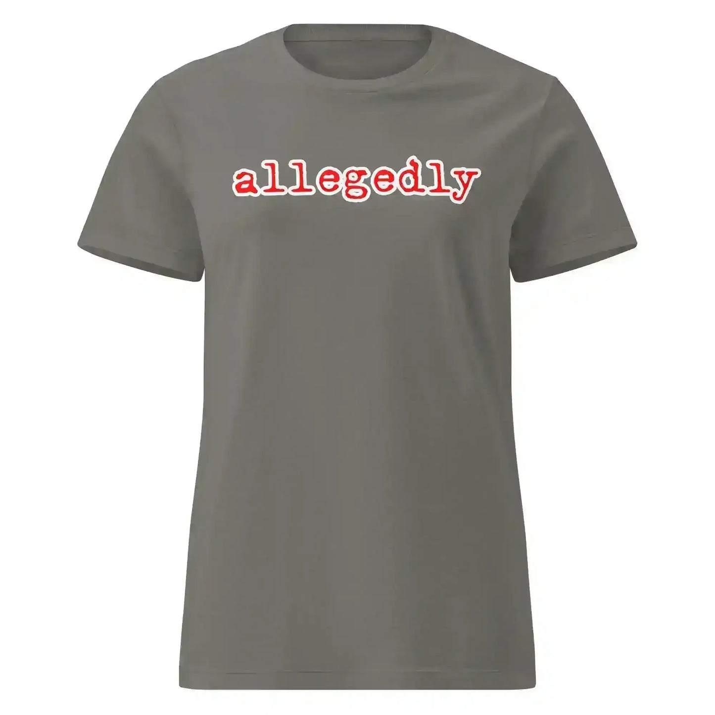 Allegedly Fitted Tee - True Crime Humor - Cady Creations