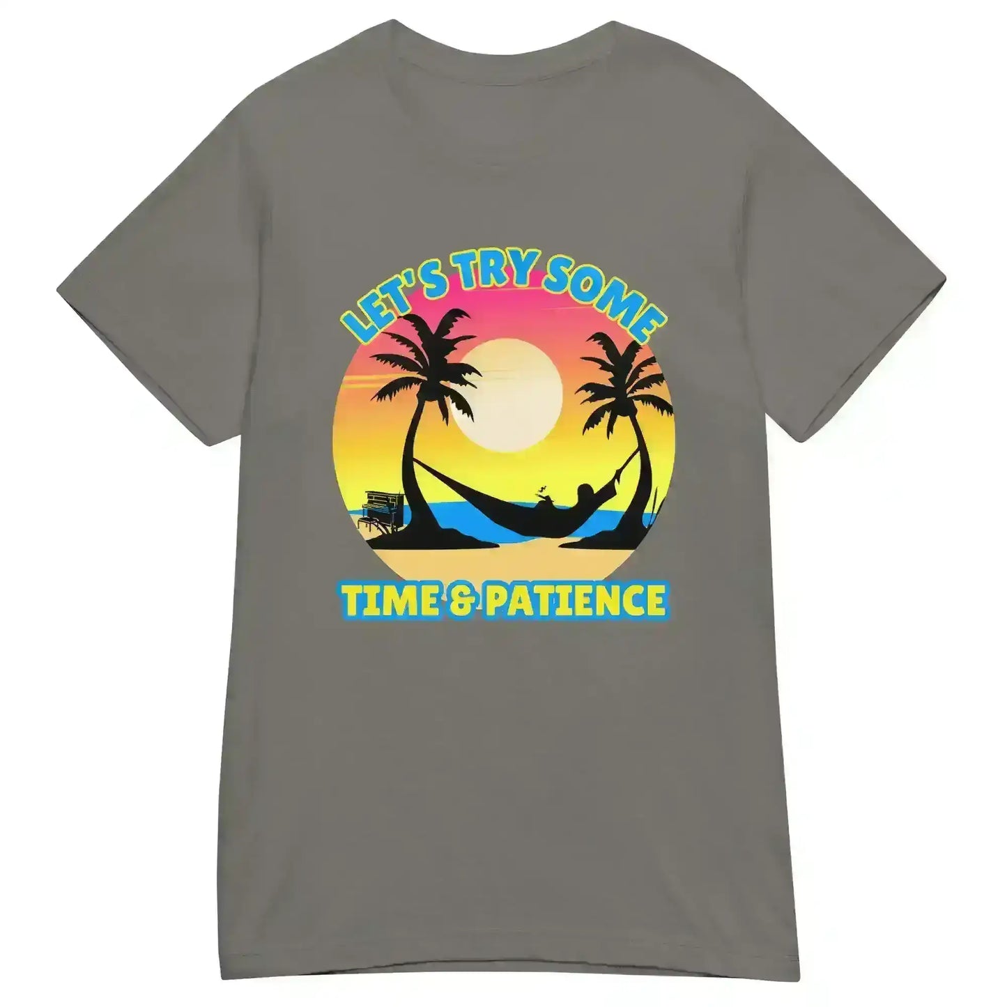 Let's Try Some Time & Patience Blue Vacation Andrew McMahon in the Wilderness Inspired Fitted Tee - Cady Creations