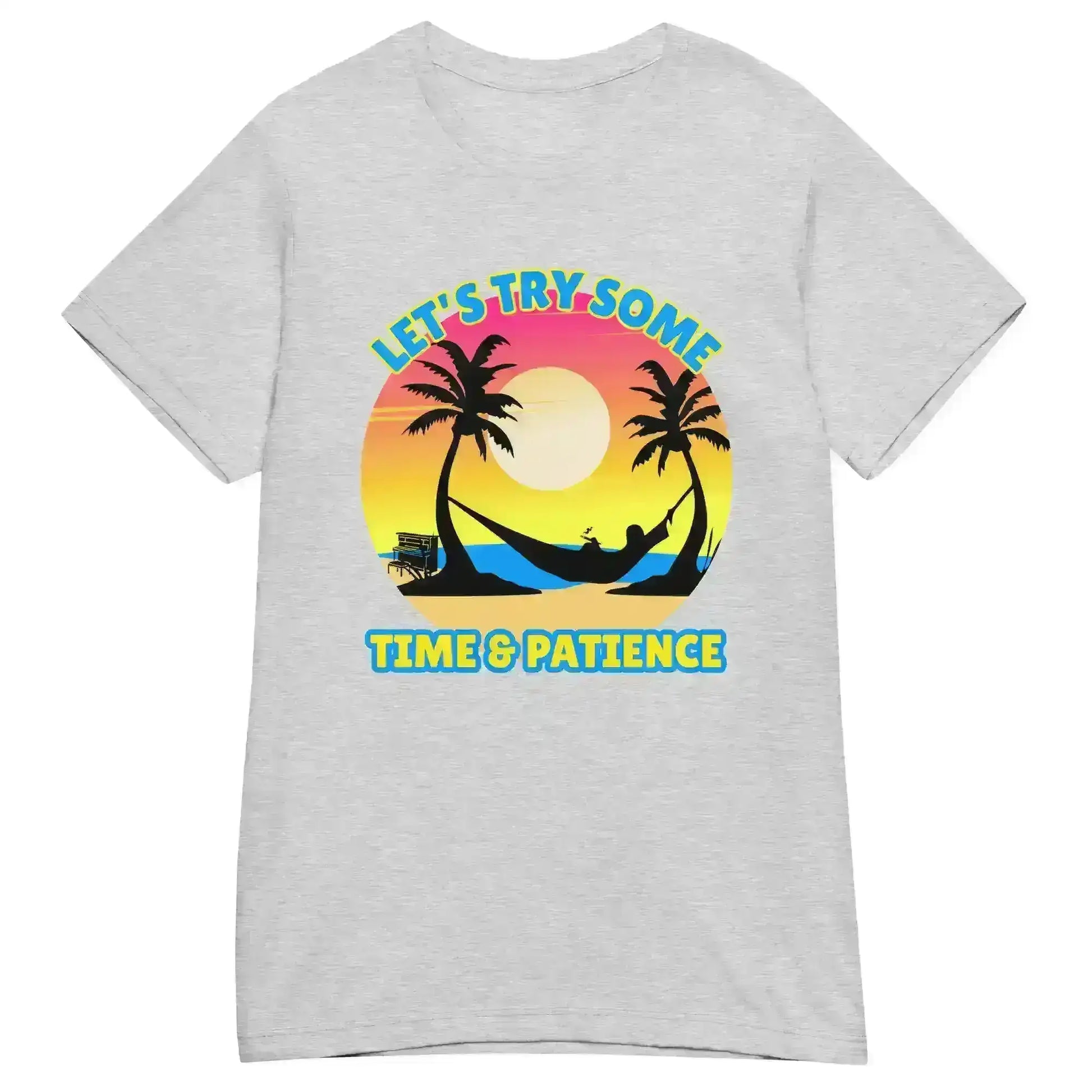 Let's Try Some Time & Patience Blue Vacation Andrew McMahon in the Wilderness Inspired Fitted Tee - Cady Creations