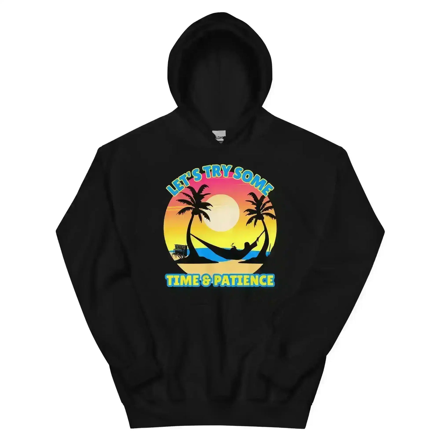 Let's Try Some Time & Patience Blue Vacation Andrew McMahon in the Wilderness Inspired Pullover Hoodie - Cady Creations