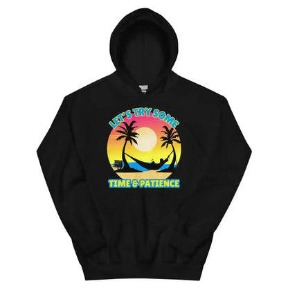 Let's Try Some Time & Patience Blue Vacation Andrew McMahon in the Wilderness Inspired Pullover Hoodie - Cady Creations