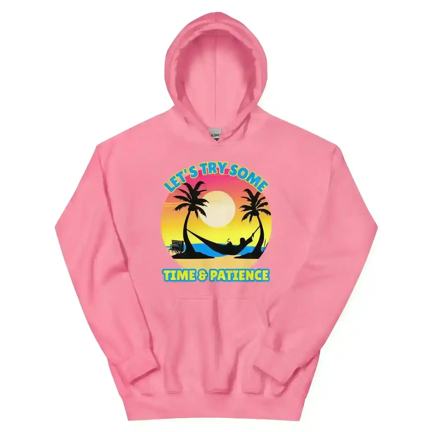 Let's Try Some Time & Patience Blue Vacation Andrew McMahon in the Wilderness Inspired Pullover Hoodie - Cady Creations