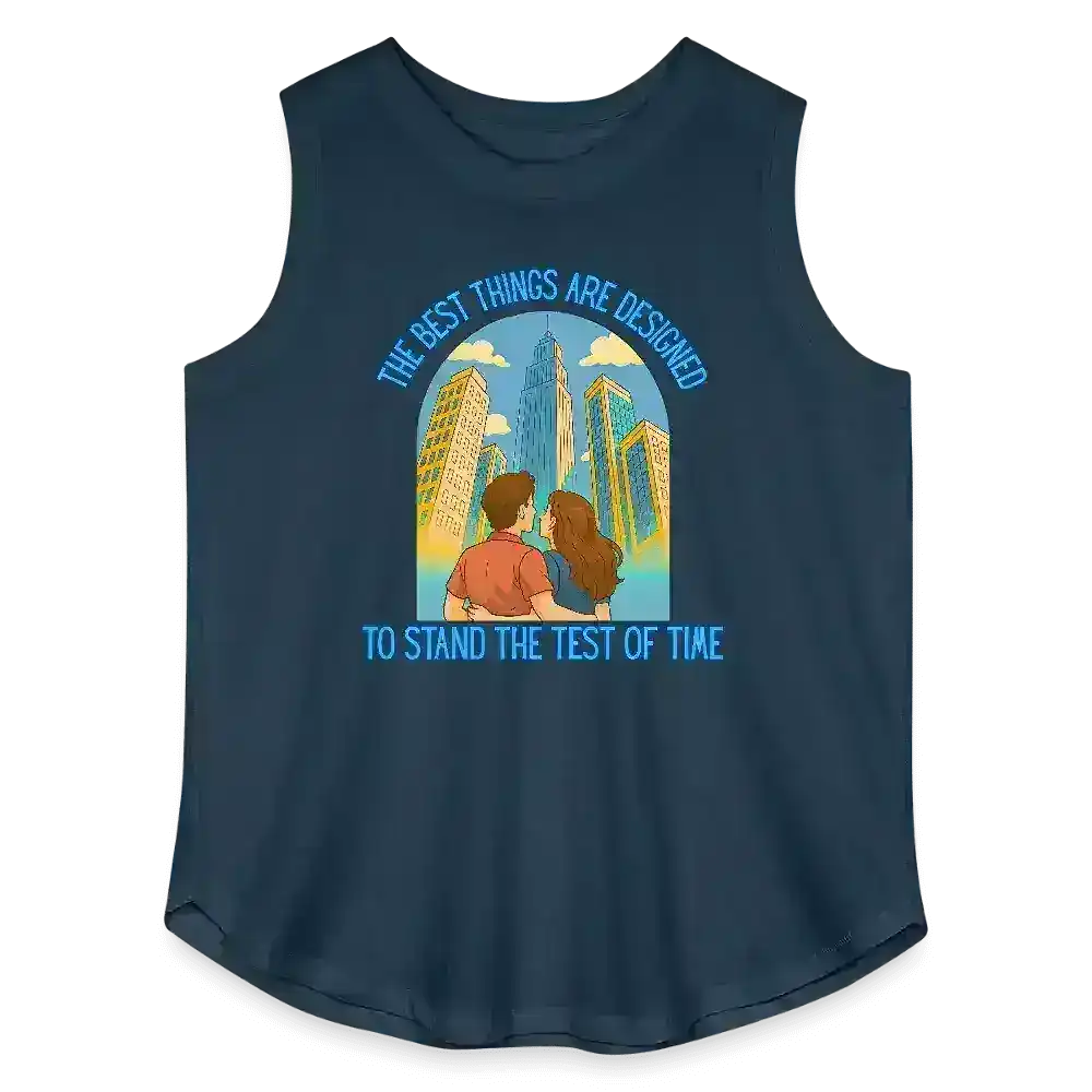 Andrew McMahon in the Wilderness Love And Great Buildings Inspired Women's Curvy Relaxed Tank Top - Cady Creations