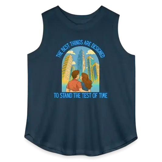 Andrew McMahon in the Wilderness Love And Great Buildings Inspired Women's Curvy Relaxed Tank Top - Cady Creations