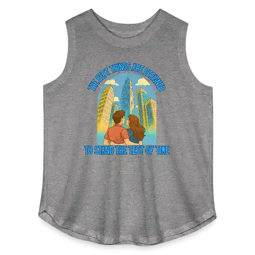 Andrew McMahon in the Wilderness Love And Great Buildings Inspired Women's Curvy Relaxed Tank Top - Cady Creations