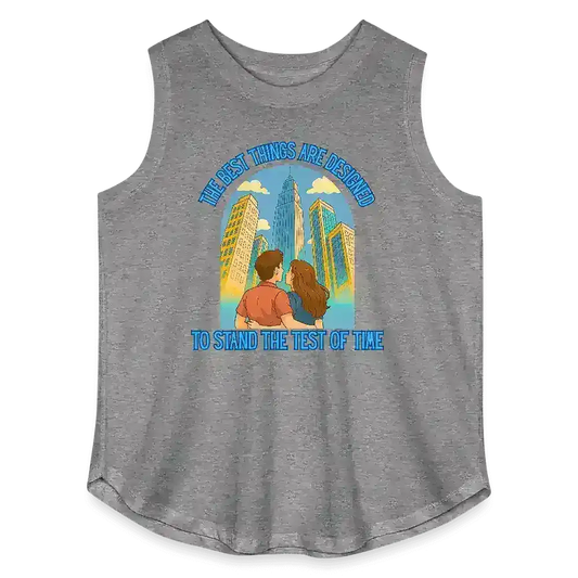 Andrew McMahon in the Wilderness Love And Great Buildings Inspired Women's Curvy Relaxed Tank Top - Cady Creations