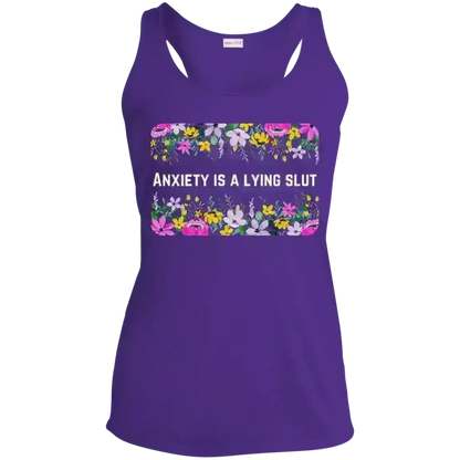 Anxiety is a Lying Slut - Racerback Tank - Cady Creations