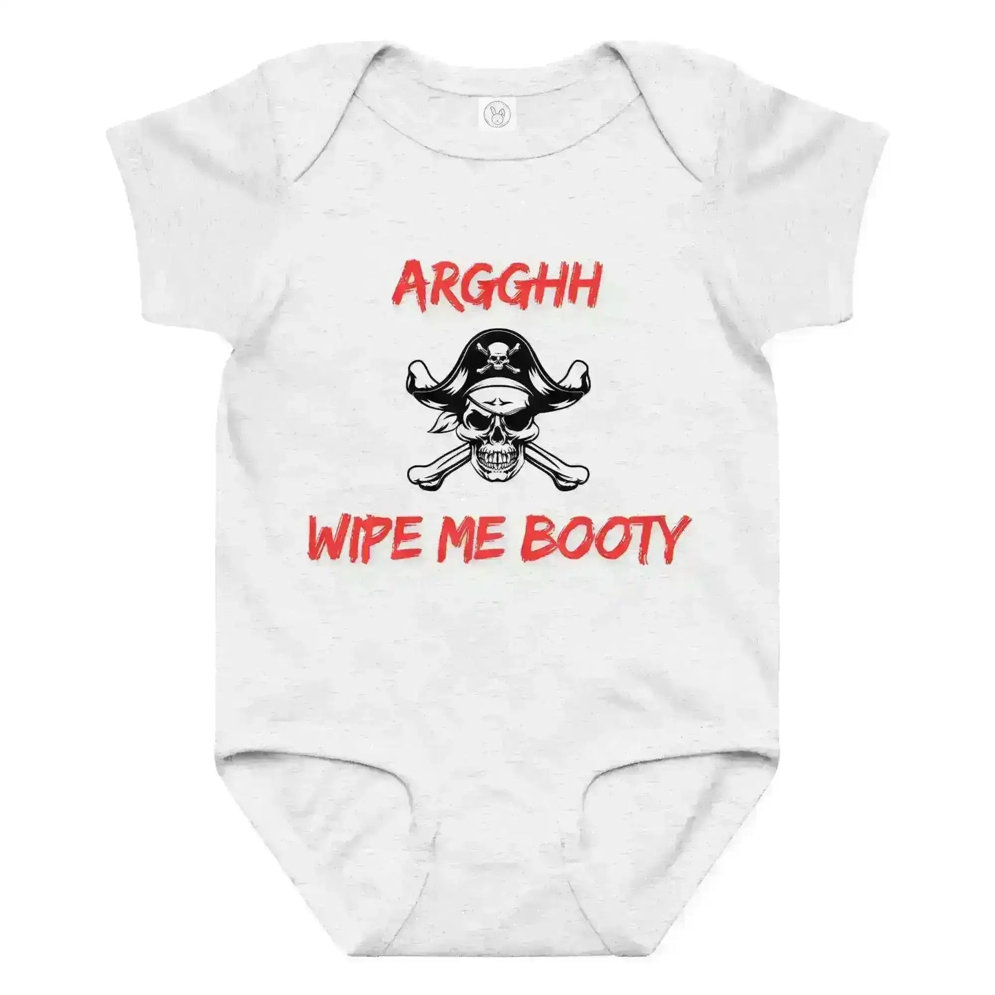Arggh Wipe Me Booty - Baby Onesie - Cady Creations