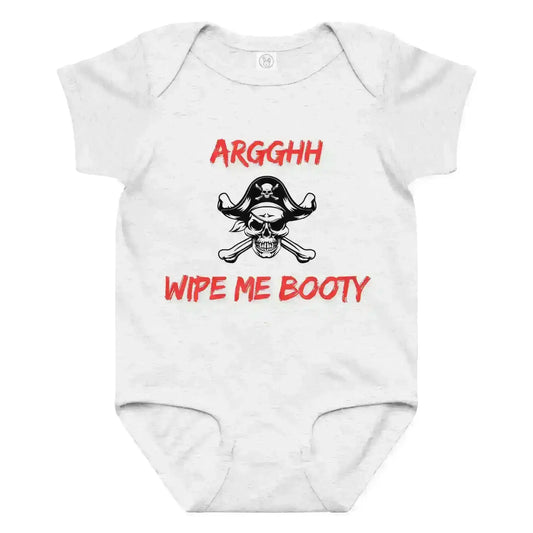 Arggh Wipe Me Booty - Baby Onesie - Cady Creations