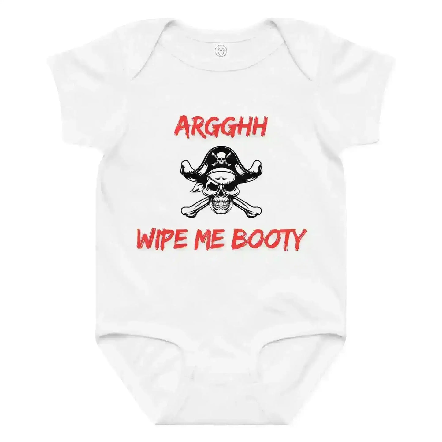 Arggh Wipe Me Booty - Baby Onesie - Cady Creations