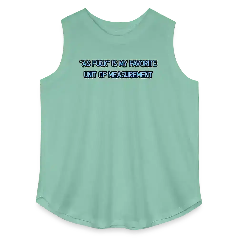 As Fuck Is My Favorite Unit Of Measurement Women's Curvy Relaxed Tank Top - Cady Creations
