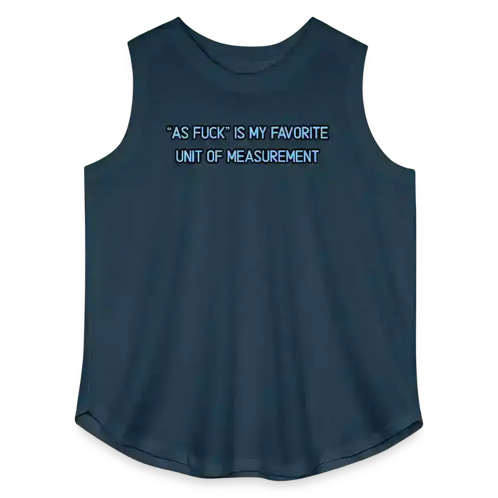 As Fuck Is My Favorite Unit Of Measurement Women's Curvy Relaxed Tank Top - Cady Creations