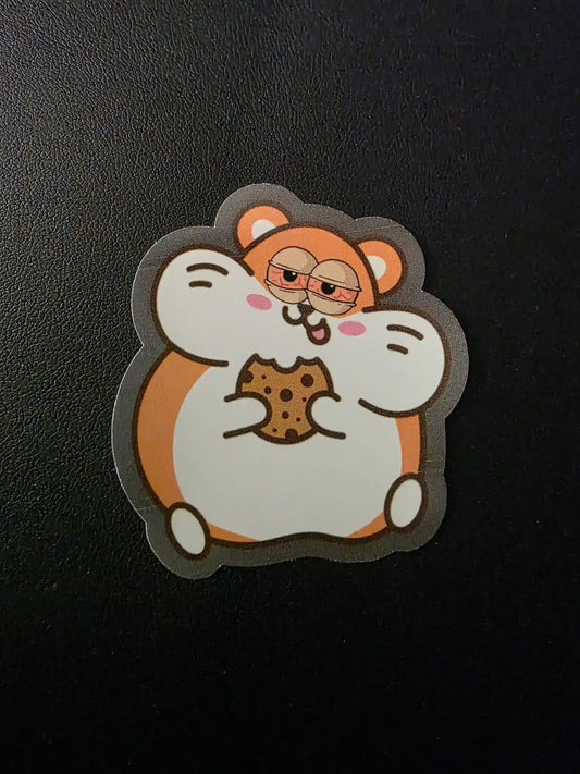  Baked Hamster - Premium Vinyl Sticker - Cady Creations