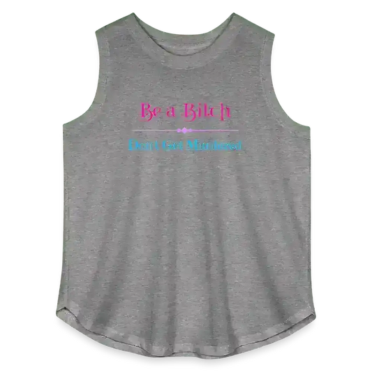 "Be A Bitch Don't Get Murdered" - True Crime Dark Humor Curvy Relaxed Tank - Cady Creations