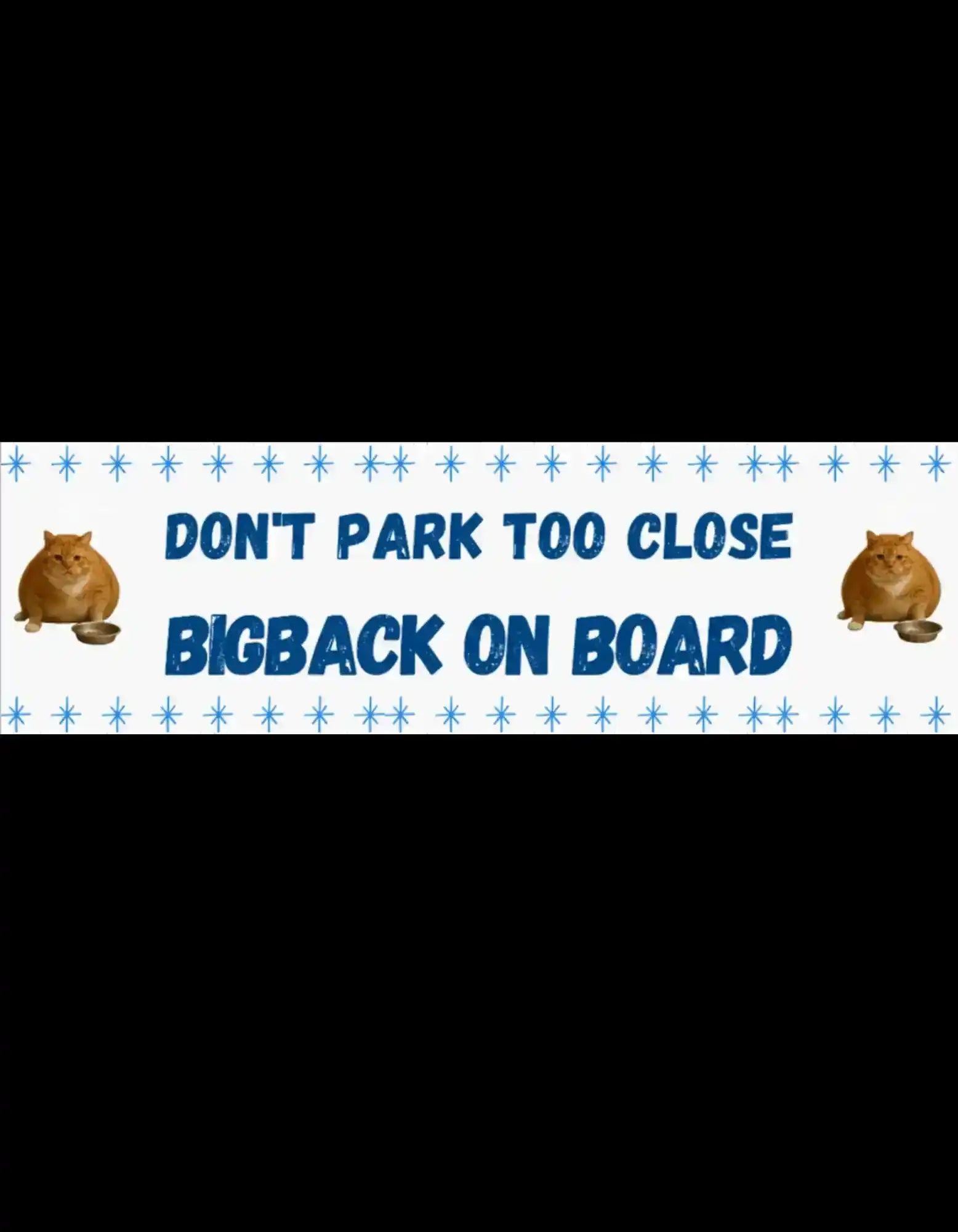  Bigback On Board - Bumper Sticker - Cady Creations