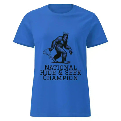 Bigfoot National Hide & Seek Champion - Fitted Tee - Cady Creations