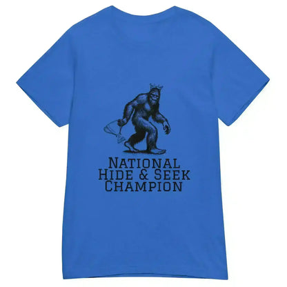 Bigfoot National Hide & Seek Champion - Fitted Tee - Cady Creations
