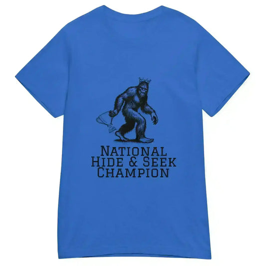 Bigfoot National Hide & Seek Champion - Fitted Tee - Cady Creations