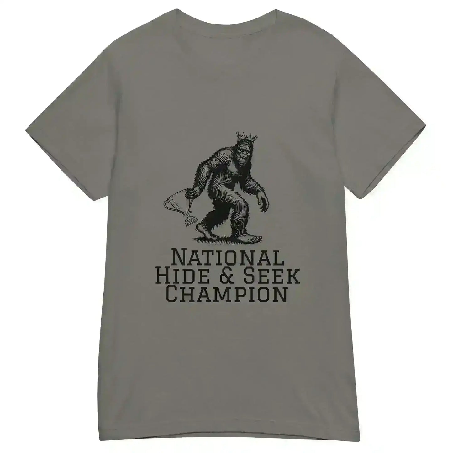 Bigfoot National Hide & Seek Champion - Fitted Tee - Cady Creations