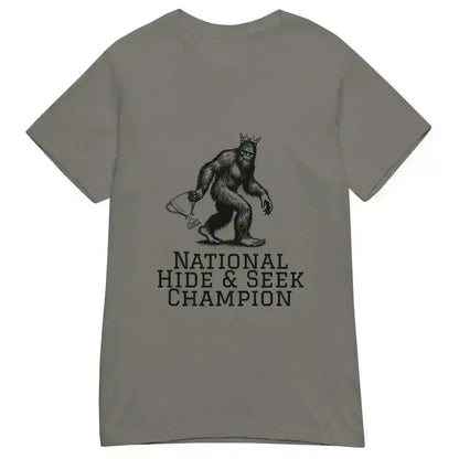 Bigfoot National Hide & Seek Champion - Fitted Tee - Cady Creations
