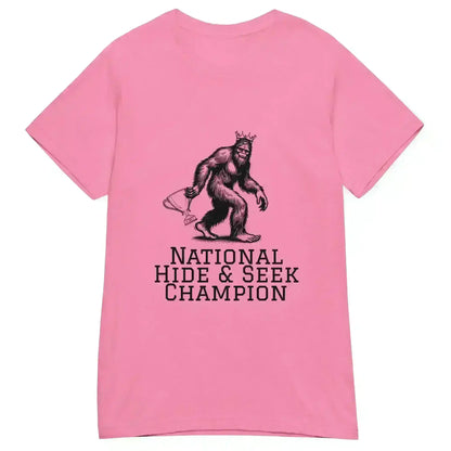 Bigfoot National Hide & Seek Champion - Fitted Tee - Cady Creations