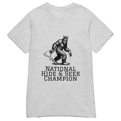 Bigfoot National Hide & Seek Champion - Fitted Tee - Cady Creations