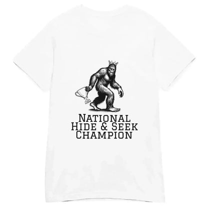 Bigfoot National Hide & Seek Champion - Fitted Tee - Cady Creations