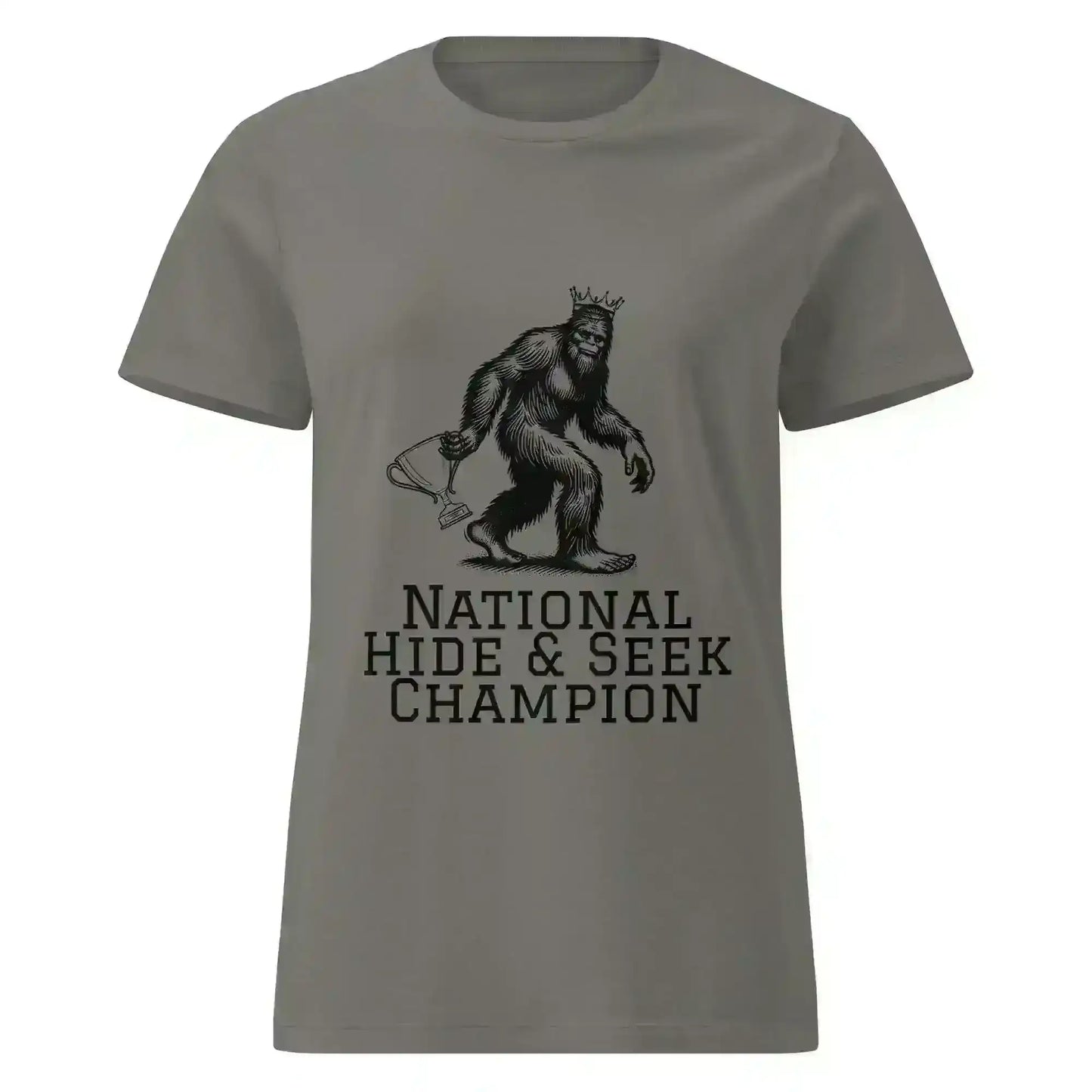 Bigfoot National Hide & Seek Champion - Fitted Tee - Cady Creations