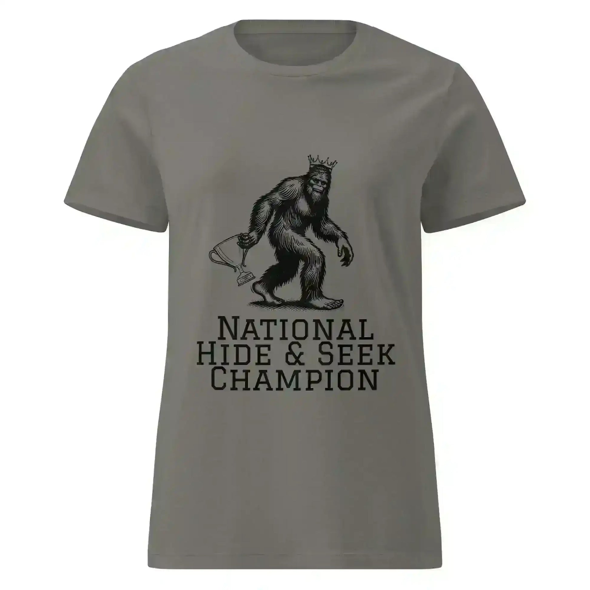 Bigfoot National Hide & Seek Champion - Fitted Tee - Cady Creations