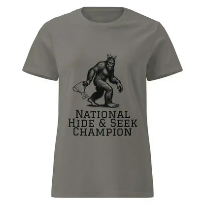 Bigfoot National Hide & Seek Champion - Fitted Tee - Cady Creations