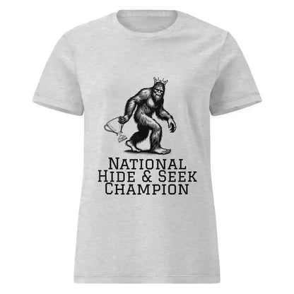 Bigfoot National Hide & Seek Champion - Fitted Tee - Cady Creations