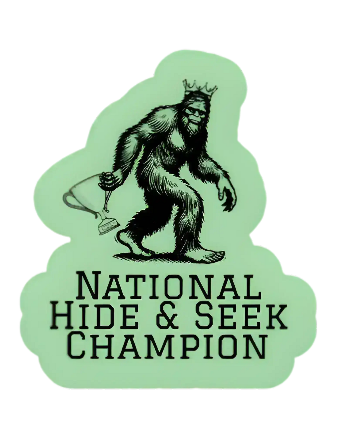  Bigfoot National Hide & Seek Champion - Premium Vinyl Sticker - Cady Creations