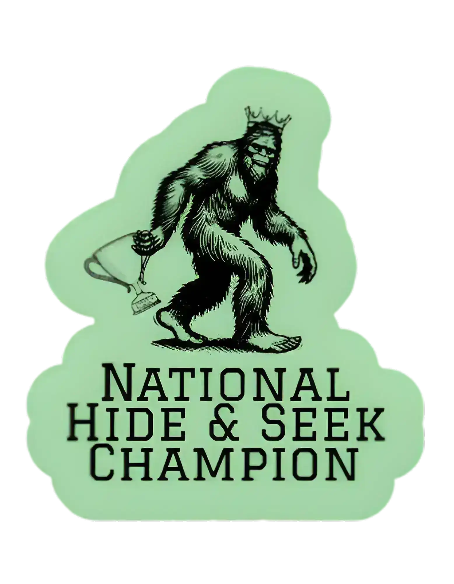  Bigfoot National Hide & Seek Champion - Premium Vinyl Sticker - Cady Creations