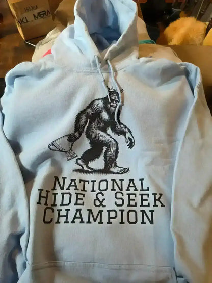 Bigfoot National Hide & Seek Champion - Pullover Hoodie - Cady Creations