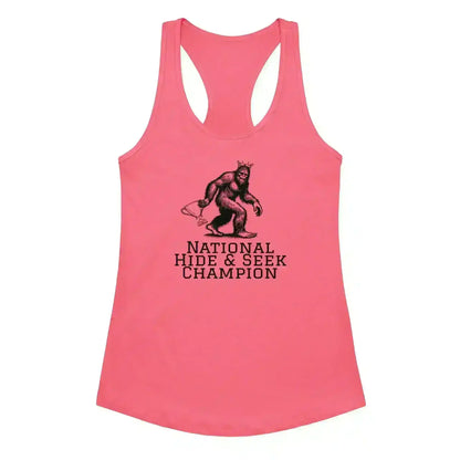 Bigfoot National Hide & Seek Champion - Racerback Tank - Cady Creations