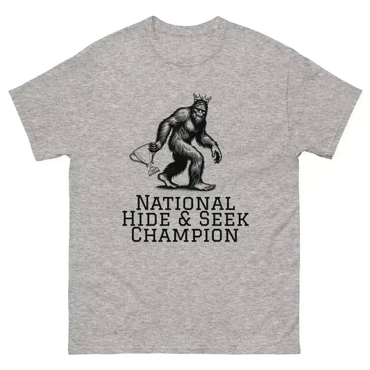 Bigfoot National Hide & Seek Champion - Unisex Tee - Cady Creations