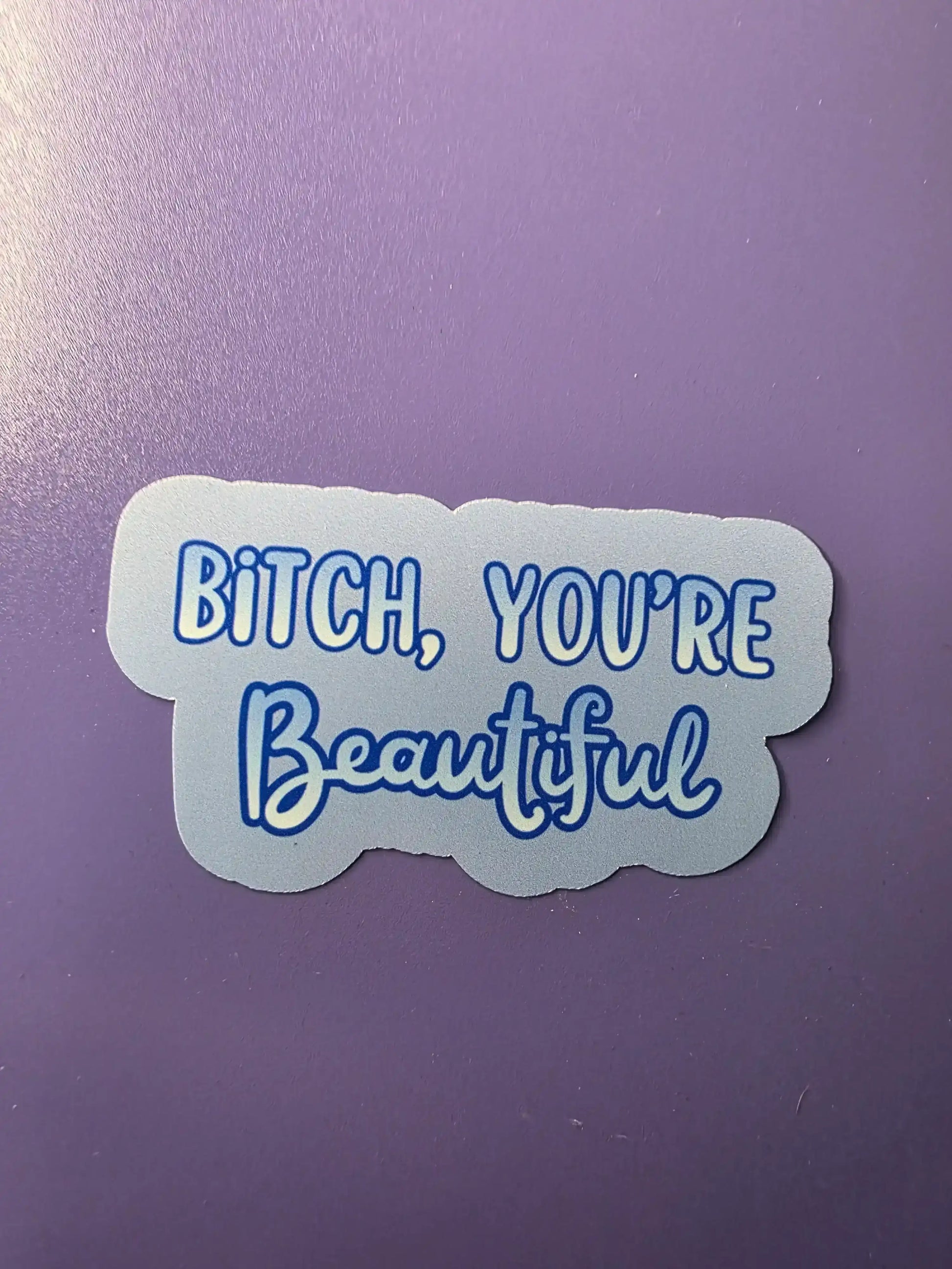  Bitch, You’re Beautiful - Premium Vinyl Sticker - Cady Creations