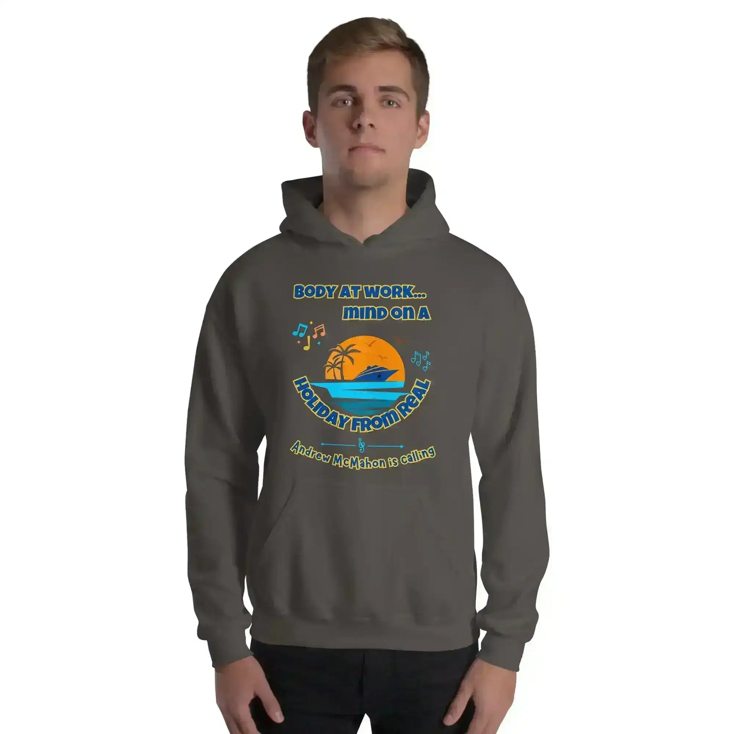 Body At Work Mind On A Holiday From Real Cruise Andrew McMahon Inspired Hoodie - Cady Creations