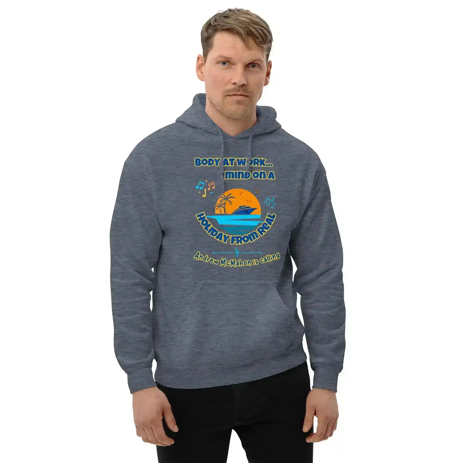 Body At Work Mind On A Holiday From Real Cruise Andrew McMahon Inspired Hoodie - Cady Creations