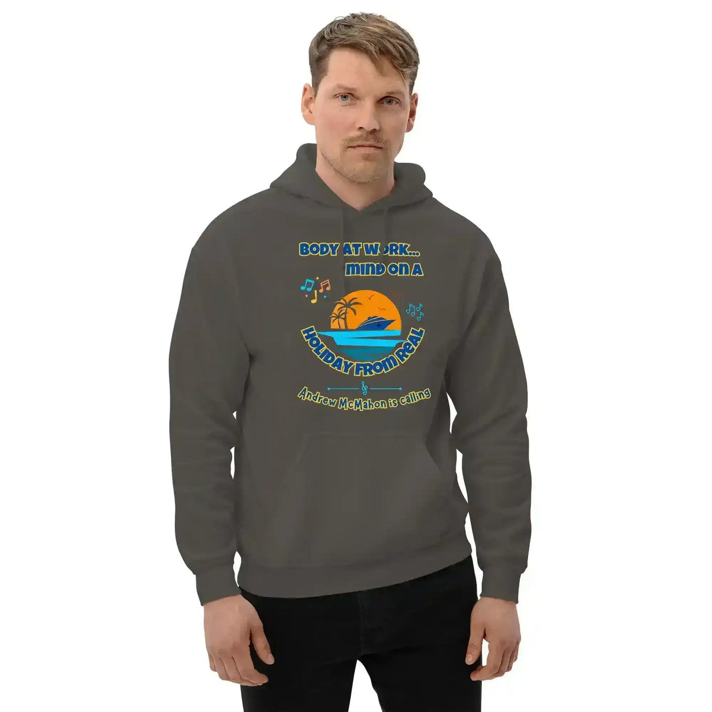 Body At Work Mind On A Holiday From Real Cruise Andrew McMahon Inspired Hoodie - Cady Creations