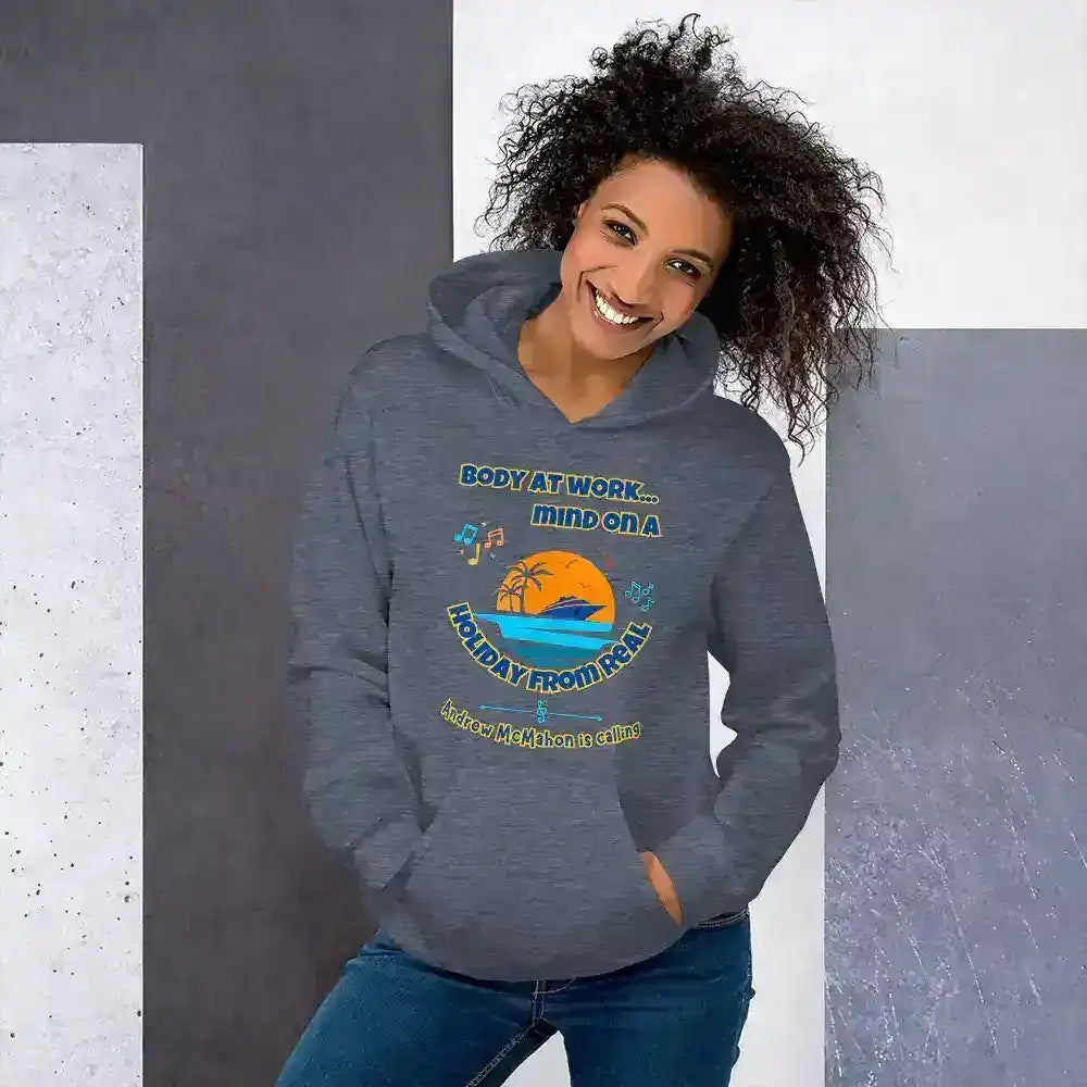 Body At Work Mind On A Holiday From Real Cruise Andrew McMahon Inspired Hoodie - Cady Creations