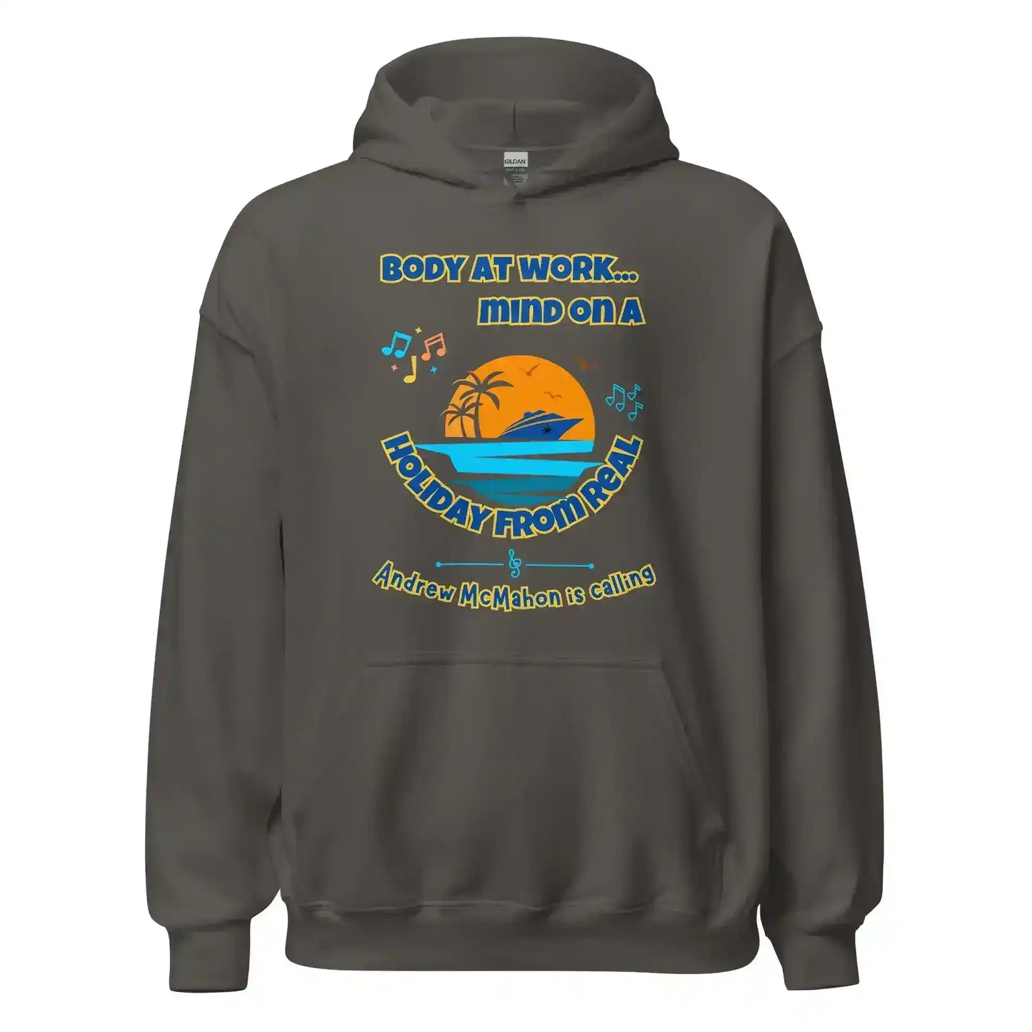 Body At Work Mind On A Holiday From Real Cruise Andrew McMahon Inspired Hoodie - Cady Creations